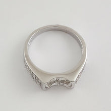 Load image into Gallery viewer, Solid Sterling Silver .925 CZ Accent Pearl Ring Setting