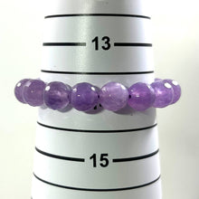Load image into Gallery viewer, 10mm Amethyst Faceted Gemstone Stretchy Bracelet