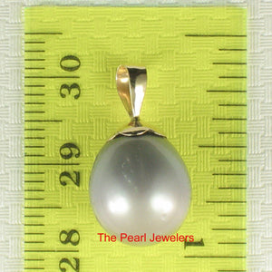 14k Yellow Gold Flower-Bale & Diamond Smoke Tahitian Pearl Pendant