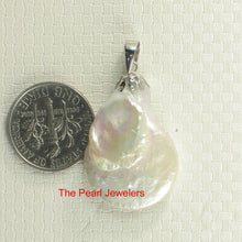 Load image into Gallery viewer, Freshwater Coin Pearl Pendant – 14k White Gold Bail