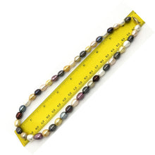 Load image into Gallery viewer, Colorful Rainbow Freshwater Pearl Necklace – 14kt Gold Clasp