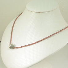 Load image into Gallery viewer, Tahitian Pearl, Garnet &amp; 14k Yellow Gold Beads Necklace