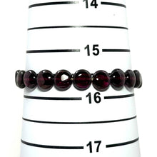 Load image into Gallery viewer, 4x8mm Garnet Tablet Shape Stretch Bracelet
