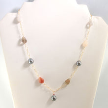 Load image into Gallery viewer, Gold-Filled Rutilated Quartz &amp; Baroque Tahitian Pearls Necklace (Style B)