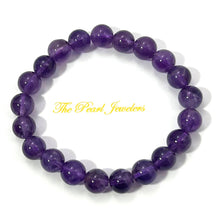 Load image into Gallery viewer, 8.5mm Amethyst Gemstone Beads Stretchy Bracelet