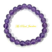 Load image into Gallery viewer, 8.5mm Amethyst Gemstone Beads Stretchy Bracelet