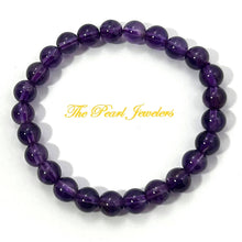 Load image into Gallery viewer, 7mm Amethyst Gemstone Beads Stretchy Bracelet
