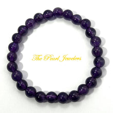 Load image into Gallery viewer, 7mm Amethyst Gemstone Beads Stretchy Bracelet