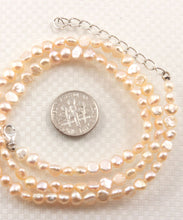 Load image into Gallery viewer, Pale Pink Baby Baroque Pearl Necklace – Adjustable with .925 Clasp