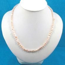 Load image into Gallery viewer, Pale Pink Baby Baroque Pearl Necklace – Adjustable with .925 Clasp