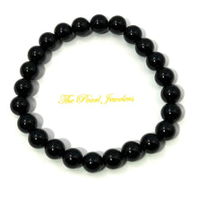 Load image into Gallery viewer, 8mm Black Onyx Gemstone Beads Stretchy Bracelet