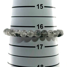 Load image into Gallery viewer, 7mm Black Rutilated Quartz Stretchy Bracelet