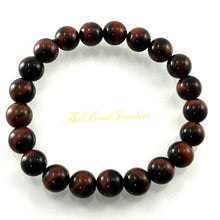 Load image into Gallery viewer, 8mm Brown Tiger Eye Gemstone Beads Stretchy Bracelet