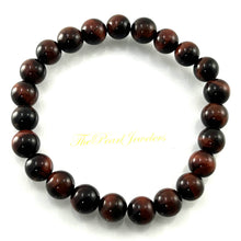 Load image into Gallery viewer, 8mm Brown Tiger Eye Gemstone Beads Stretchy Bracelet