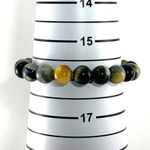 Load image into Gallery viewer, 10mm Blue Tiger Eye Gemstone Stretch Bracelet