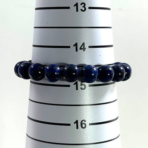 9mm Lapis Lazuli Beads Stretchy Bracelet