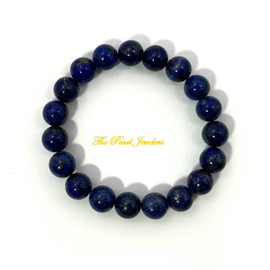 9mm Lapis Lazuli Beads Stretchy Bracelet