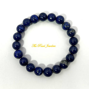 9mm Lapis Lazuli Beads Stretchy Bracelet
