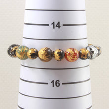 Load image into Gallery viewer, 8–10mm Mix Gemstone Dragon Beads Bracelet