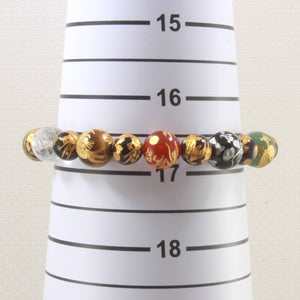 8–10mm Mix Gemstone Dragon Beads Bracelet