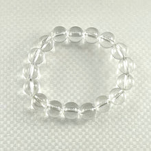 Load image into Gallery viewer, 10mm Clear Crystal Quartz Gemstone Beads Stretchy Bracelet