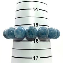 Load image into Gallery viewer, 14mm Aquamarine Beads Stretchy Bracelet