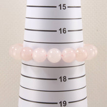 Load image into Gallery viewer, 12mm Rose Quartz Gemstone Beads Stretchy Bracelet