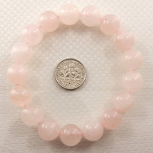 Load image into Gallery viewer, 12mm Rose Quartz Gemstone Beads Stretchy Bracelet