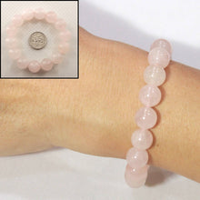 Load image into Gallery viewer, 12mm Rose Quartz Gemstone Beads Stretchy Bracelet