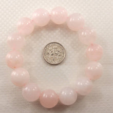 Load image into Gallery viewer, 14mm Rose Quartz Gemstone Beads Stretchy Bracelet