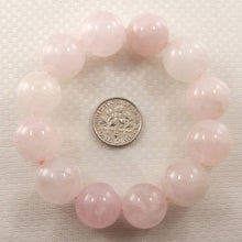 Load image into Gallery viewer, 16mm Rose Quartz Gemstone Beads Stretchy Bracelet