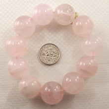 Load image into Gallery viewer, 18mm Rose Quartz Gemstone Beads Stretchy Bracelet