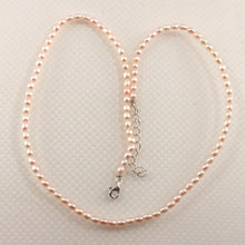 Load image into Gallery viewer, Natural Pink Freshwater Pearl Necklace with Silver Clasp