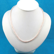 Load image into Gallery viewer, Natural Pink Freshwater Pearl Necklace with Silver Clasp