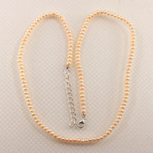 Load image into Gallery viewer, Pink Mini Pearl Adjustable Necklace – .925 Silver Clasp