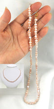 Load image into Gallery viewer, Pink Small Baroque Pearl Necklace