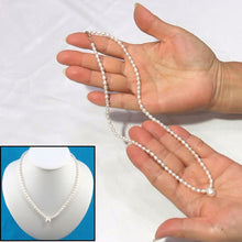 Load image into Gallery viewer, White Freshwater Pearl Necklace with 14k Gold Clasp