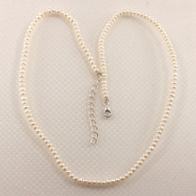 Load image into Gallery viewer, White Seed Pearl Necklace – Adjustable with .925 Silver Clasp