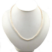 Load image into Gallery viewer, White Seed Pearl Necklace – Adjustable with .925 Silver Clasp
