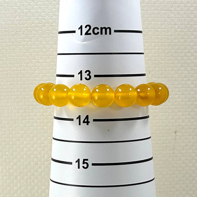 10mm Golden Agate Gemstone Stretch Bracelet