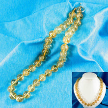 Load image into Gallery viewer, Golden Citrine Bead Necklace – 14K Yellow Gold Clasp