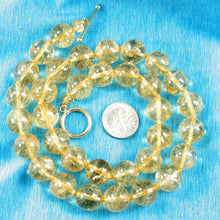 Load image into Gallery viewer, Golden Citrine Bead Necklace – 14K Yellow Gold Clasp