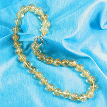 Load image into Gallery viewer, Golden Citrine Bead Necklace – 14K Yellow Gold Clasp