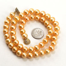 Load image into Gallery viewer, Golden Freshwater Cultured Pearl Necklace with Magnet Clasp