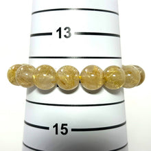 Load image into Gallery viewer, 10mm Golden Rutilated Quartz Stretch Bracelet