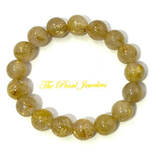 Load image into Gallery viewer, 10mm Golden Rutilated Quartz Stretch Bracelet