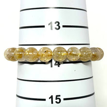 Load image into Gallery viewer, 8mm Golden Rutilated Quartz Stretch Bracelet