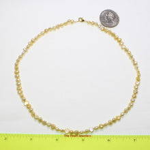 Load image into Gallery viewer, Golden Yellow Baroque Pearl Necklace – Simple Style