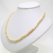 Load image into Gallery viewer, Golden Yellow Baroque Pearl Necklace – Simple Style