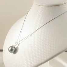 Load image into Gallery viewer, Gray Tahitian Pearl &amp; Diamond Star-Bale Pendant 14k